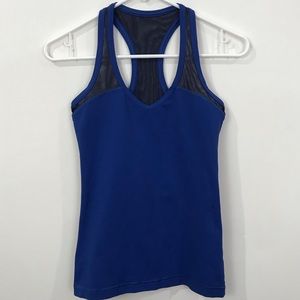 ❌SOLD❌ Lululemon Blue Tank Top With Mesh Accent